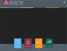 Tablet Screenshot of davidnicebuilders.com